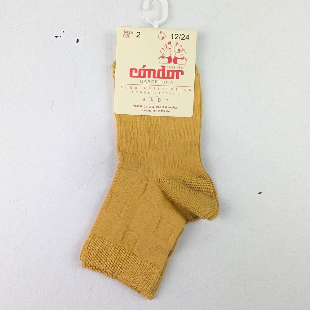 Condor Baby Mustard Dress Socks - 12-24 Months